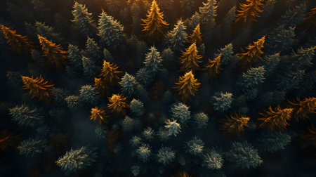 Fantasy forest. Abstract fractal shapes. 3D rendering illustrationの素材