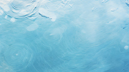 abstract background of blue water surface with ripples and waves.の素材