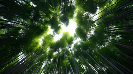 From bottom to top forest viewの素材