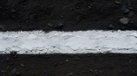 Asphalt texture with white line on the road. Abstract background.の素材