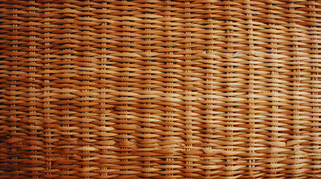 Wicker basket texture background. Close up of rattan basket texture.の素材