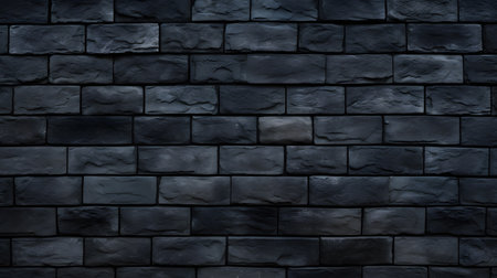Black brick wall background. Black brick wall texture. Black brick wall backgroundの素材