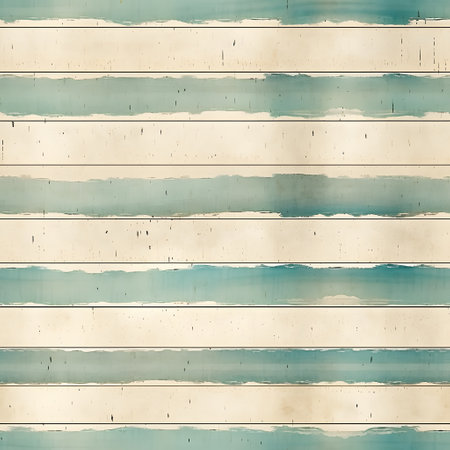 Vintage wooden background with blue stripes. Grunge texture.の素材