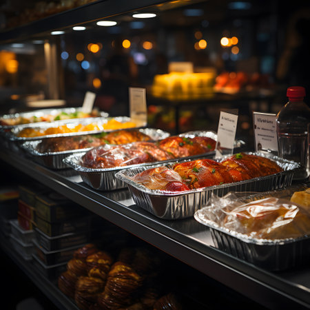 Variety of pastries in the bakery shop. Selective focus.の素材
