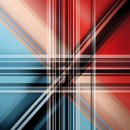 Abstract background, straight lines pattern, colorful digital composition.の素材