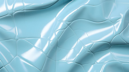 3d rendering of abstract wavy metallic background with some folds in itの素材