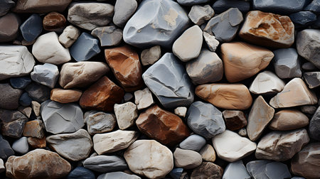 Background of stone wall texture or rock wall for design with copy space for text or image.の素材