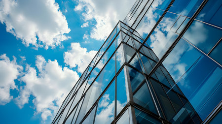 Modern office building. Architectural detail of modern building. Business concept.の素材