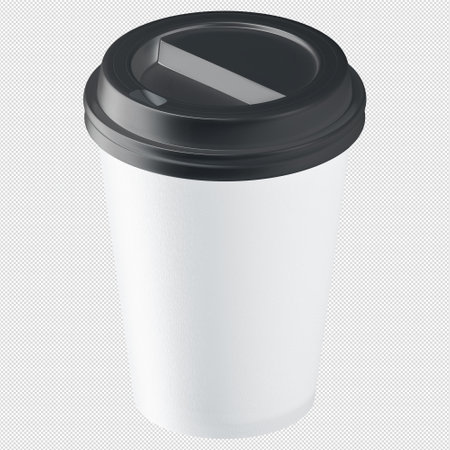 Coffee to go on a white background.の写真素材