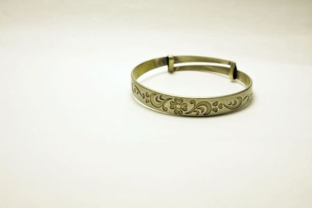 It is a iron braceletの写真素材