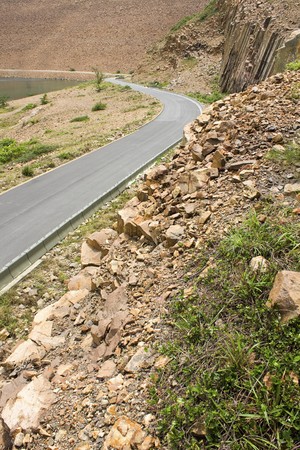 Mountain roadの写真素材