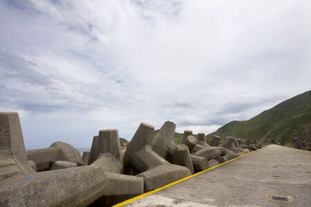 path next to breakwater