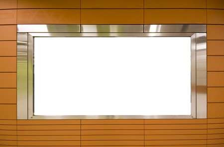 Large Billboard for advertisement use and brown backgroundの写真素材