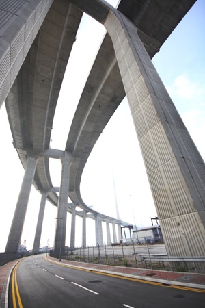 elevated express way at day time elevated express way at day time