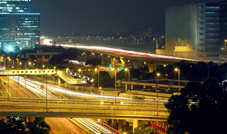modern urban city at night 