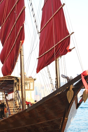 junk boatの写真素材