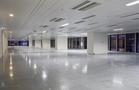 modern hall in building 