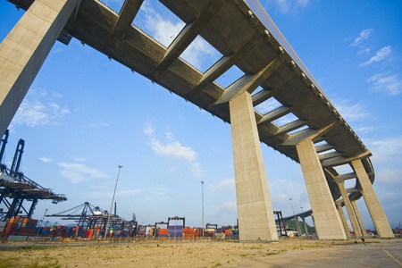 Under the bridge. Urban sceneのeditorial素材