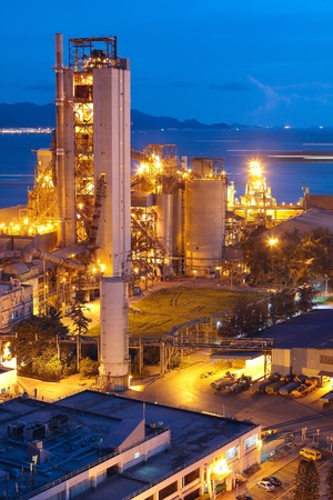 Cement Plant,Concrete or cement factory, heavy industry or construction industry. の写真素材