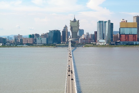 macao city and blue skyのeditorial素材