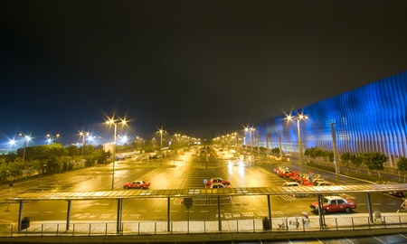 car park at night のeditorial素材