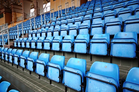 Blue Seats On Stadium