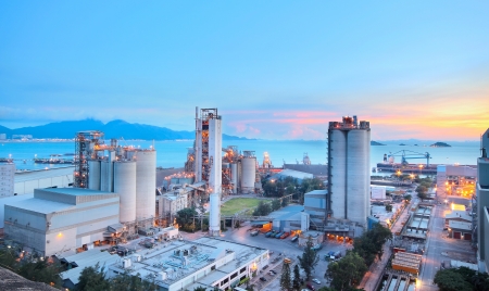 Cement Plant,Concrete or cement factory, heavy industry or construction industry.