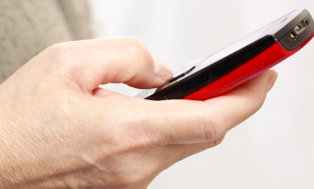 Mobile phone With hand 
