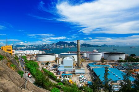 oil tank in power stationの写真素材
