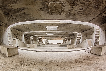 Tunnel Architecture constructionの写真素材