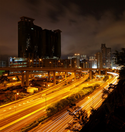 downtown city night