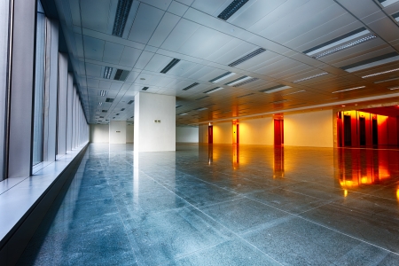Large modern empty floorのeditorial素材