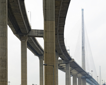high way bridge under view