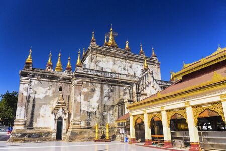 Bagan buddha tower at day , famous place in Myanmar/ Burmaの写真素材