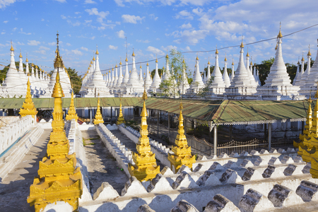 Sandamuni Paya pagoda in Mandalay Burma Myanmarの写真素材