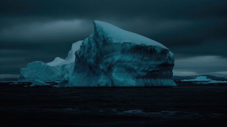 Antarctic icebergs in Ilulissat icefjord, Greenlandの素材