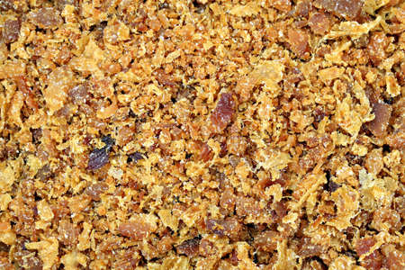 Background layer of bacon bits