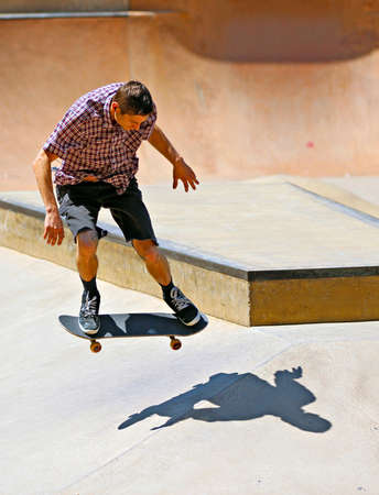 SEATTLE-JULY 21 A skateboarder at the Seattle Center Skatepark in Seattle WA on July 21, 2012 The Skatepark features a surface area of 10,000 square feet with state-of-the-art skating elements SEATTLE-JULY 21 A skateboarder at the Seattle Center Skatepark in Seattle WA on July 21, 2012 The Skatepark features a surface area of 10,000 square feet with state-of-the-art skating elements