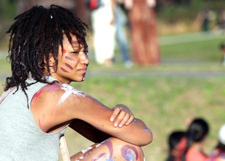 SEATTLE, WA - JUNE 2013  People celebrate summer solstice at the annual Fremont Summer Solstice Day festival on June 23, 2012 in Seattle のeditorial素材