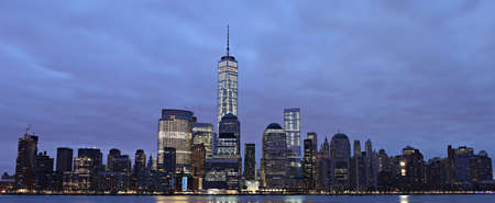 New York City at nightの写真素材