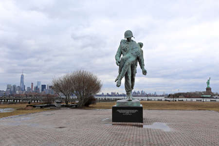 Liberation Monument, Liberty State Parkのeditorial素材