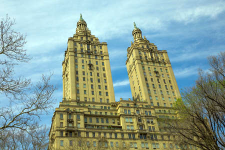 NEW YORK CITY - APRIL 19, 2015: The San Remo (145 Central Park West) is a luxury, 27-floor,...