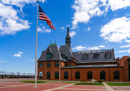 Central Railroad of New Jersey Terminal or CRRNJ Buildingのeditorial素材