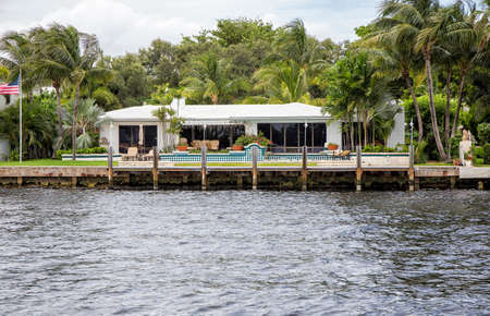 Waterfront real estate in Fort Lauderdale, Floridaのeditorial素材