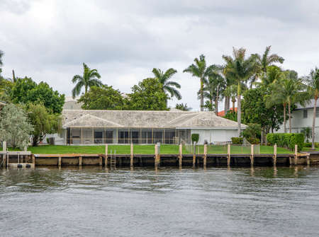 Waterfront real estate in Fort Lauderdale, Floridaのeditorial素材