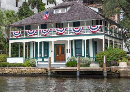 Stranahan House, the oldest building in Fort Lauderdale, originally built as a trading postのeditorial素材