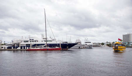 Luxury Yachts in Fort Lauderdale, Floridaの写真素材