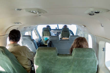 Flying airplane