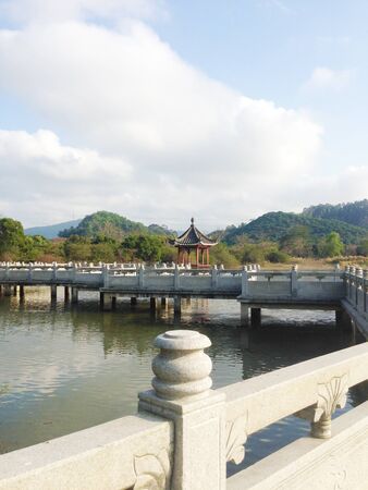 Chinese style gardenの写真素材