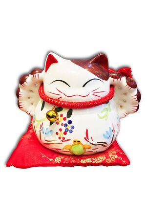 Lucky Cat sculptureの写真素材